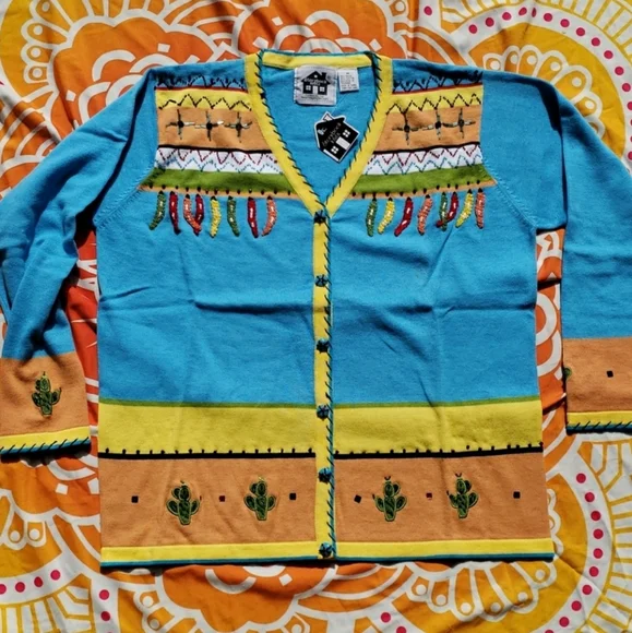 NWT - 🌵🌶 Hot Tamale Storybook Knits sweater - Picture 2 of 10